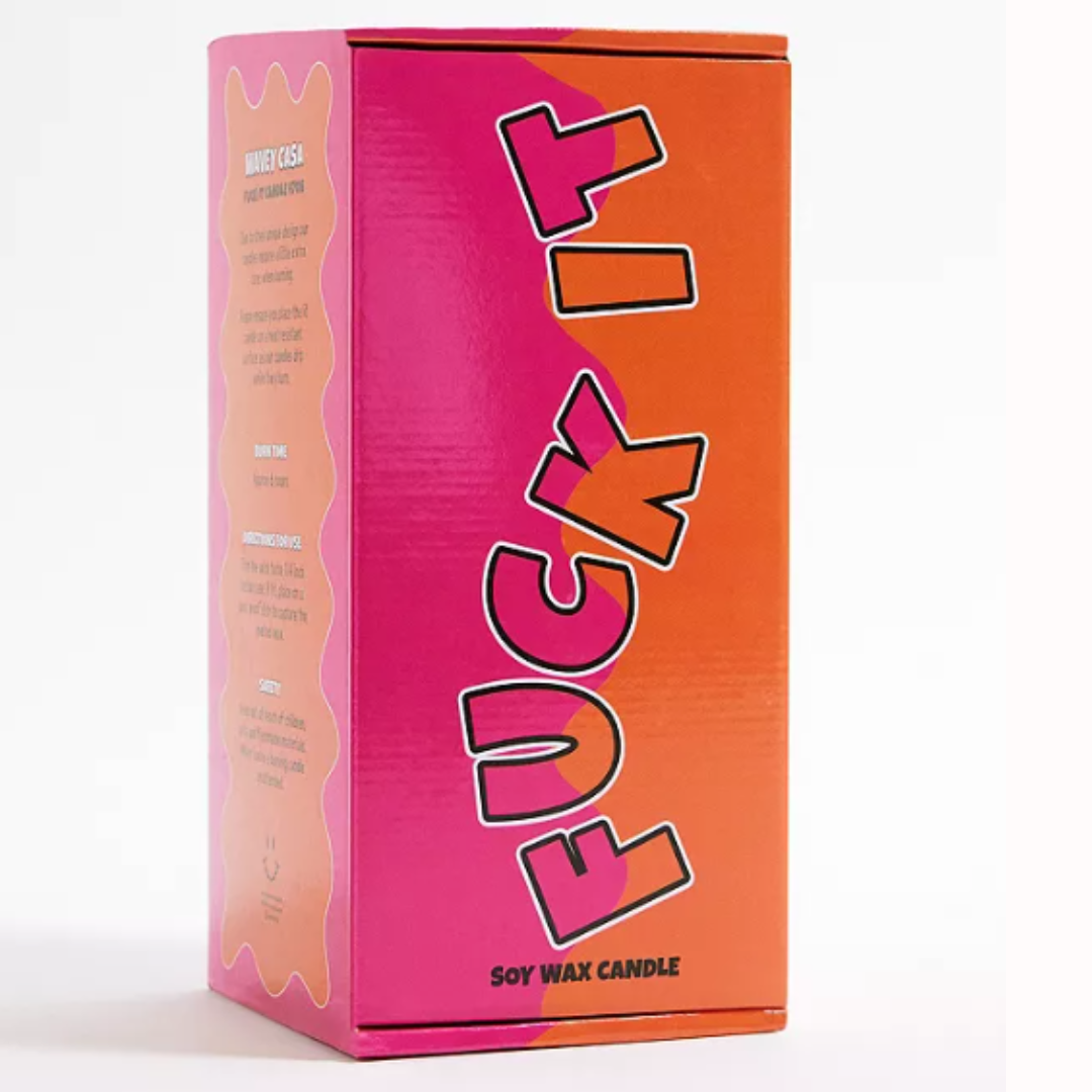 FUCK IT CANDLE - GREEN & PINK