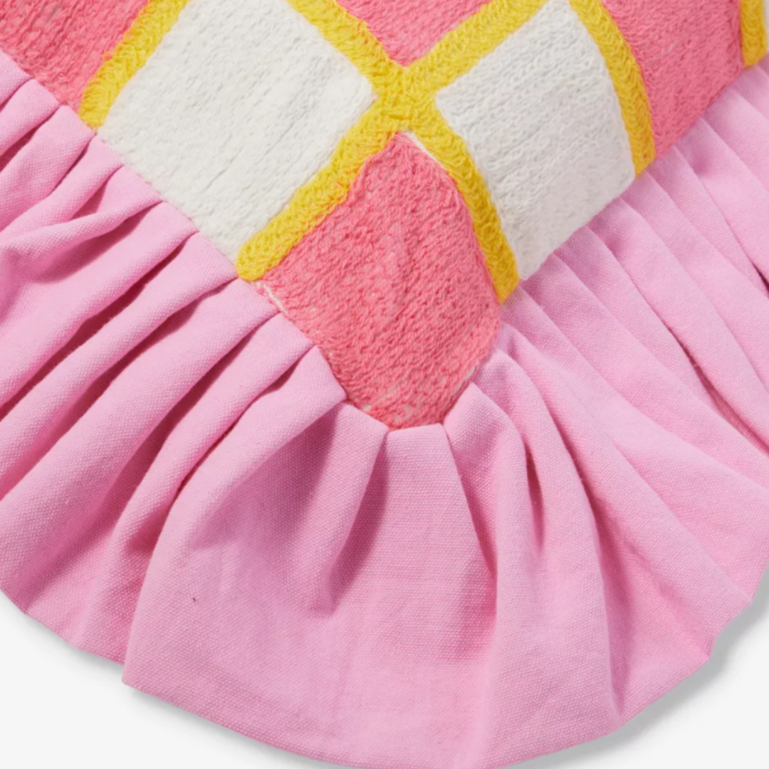 *SAMPLE* EMBROIDERY CUSHION COVER - PINK