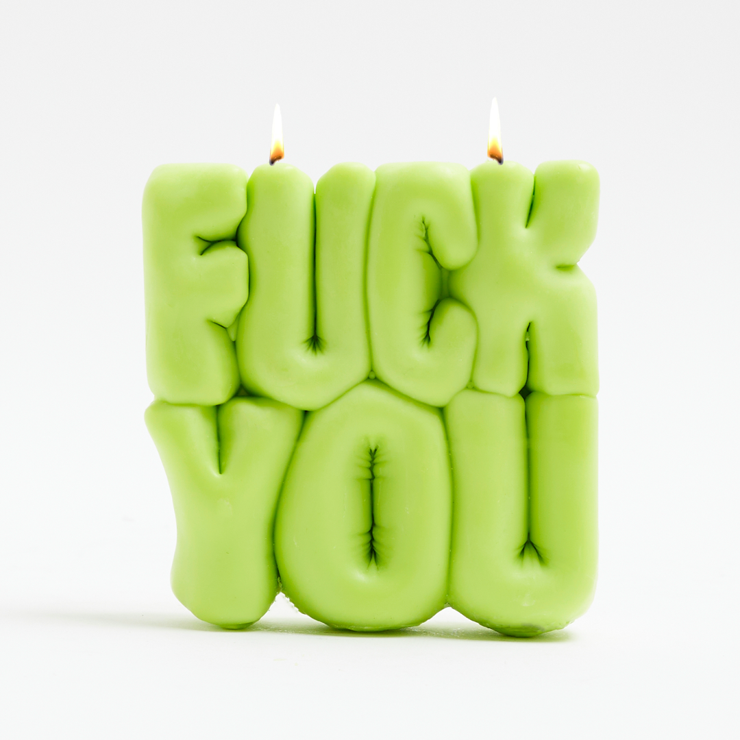 FUCK YOU CANDLE - LIME GREEN