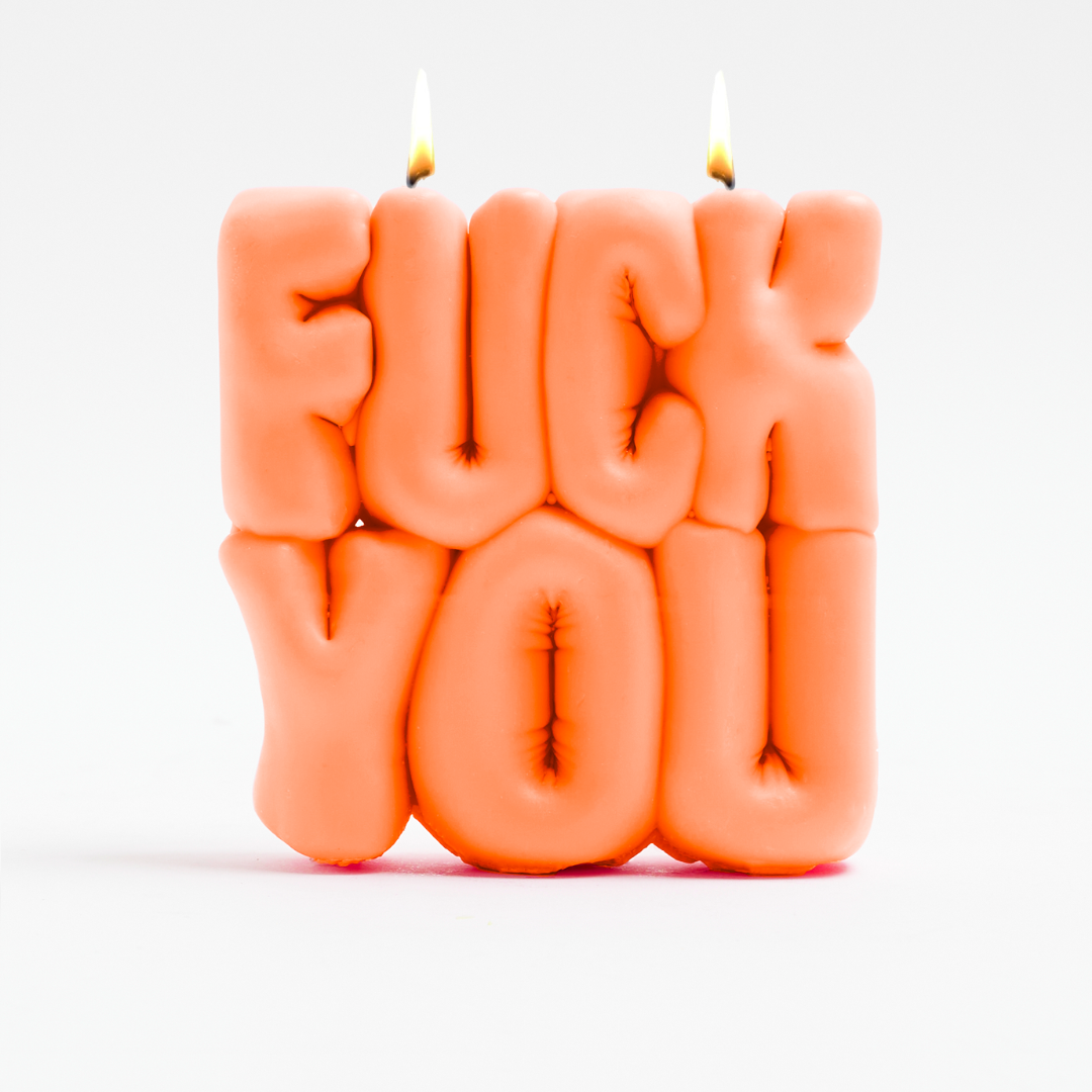 FUCK YOU CANDLE - ORANGE
