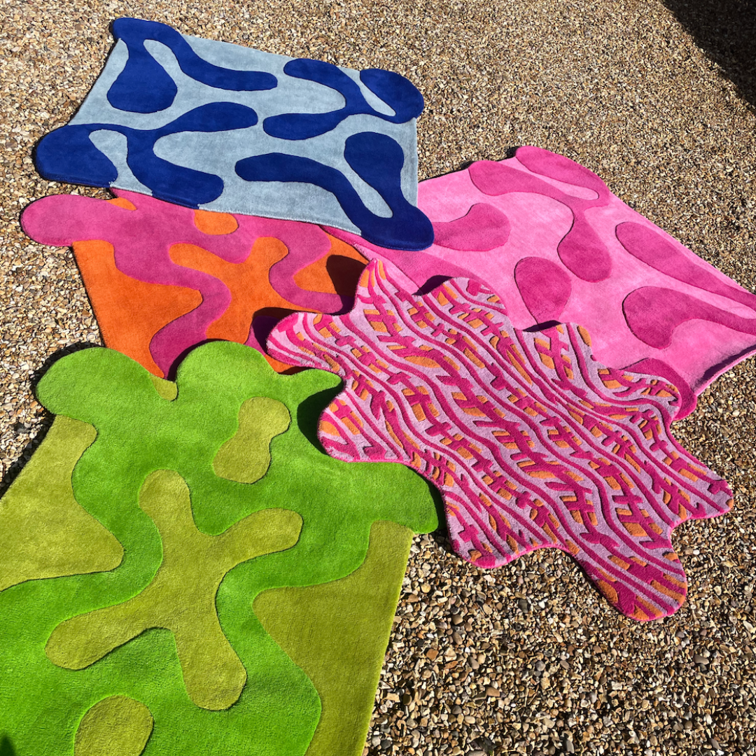 THE SPLAT RUG - PINK & ORANGE