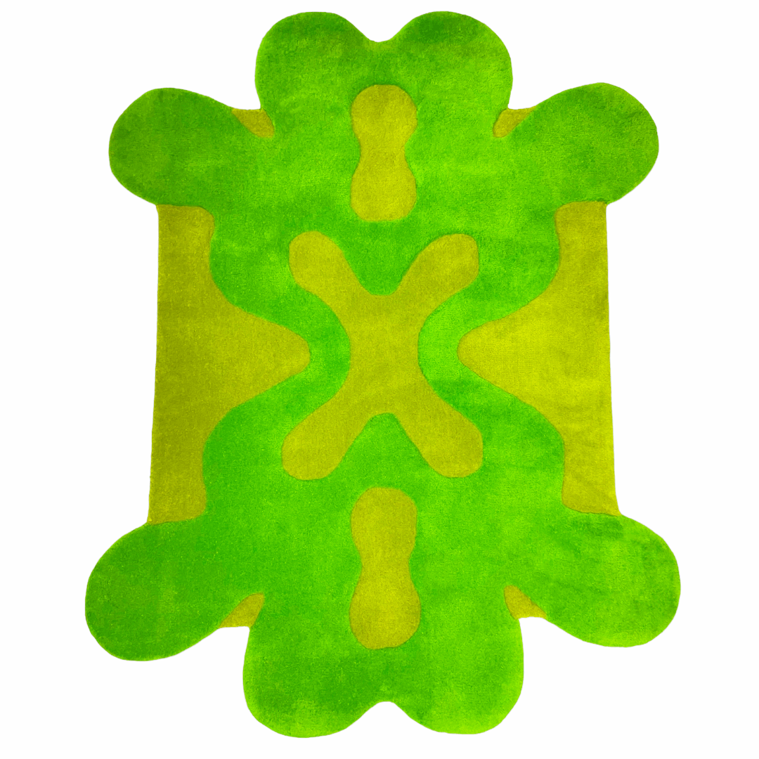 THE SPLAT RUG - GREEN & LIME