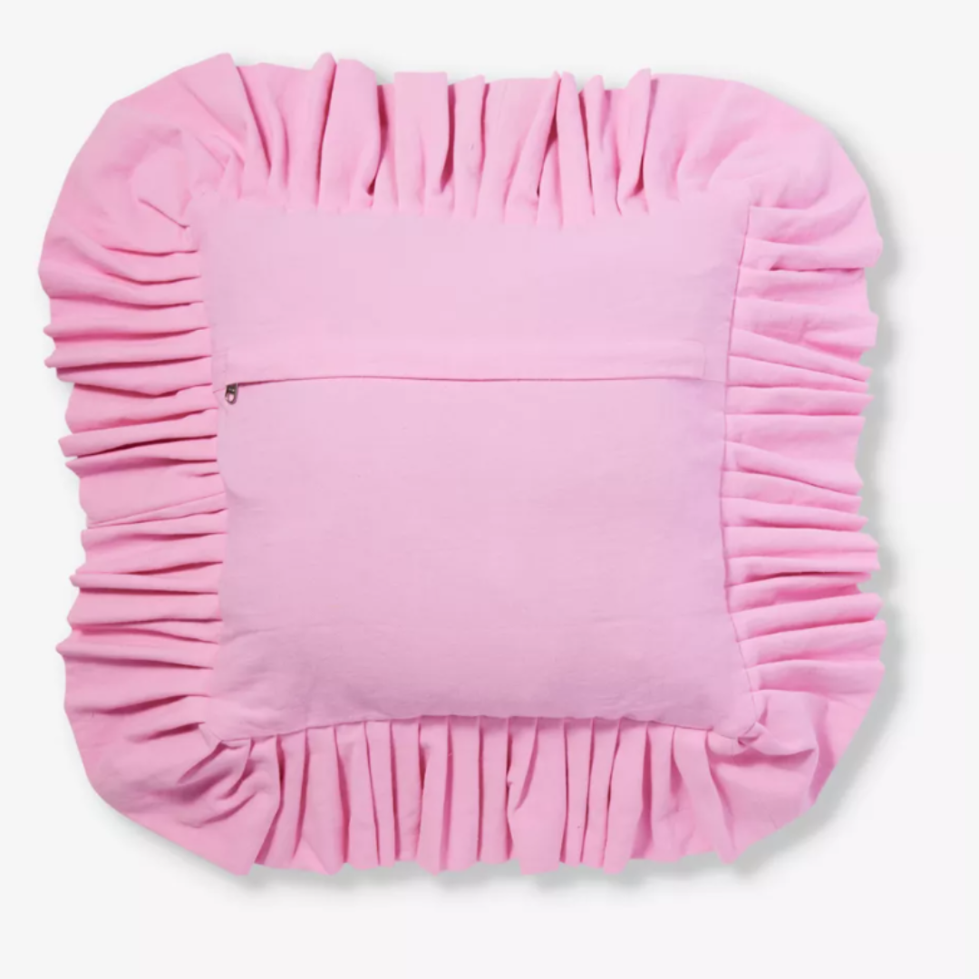 *SAMPLE* EMBROIDERY CUSHION COVER - PINK
