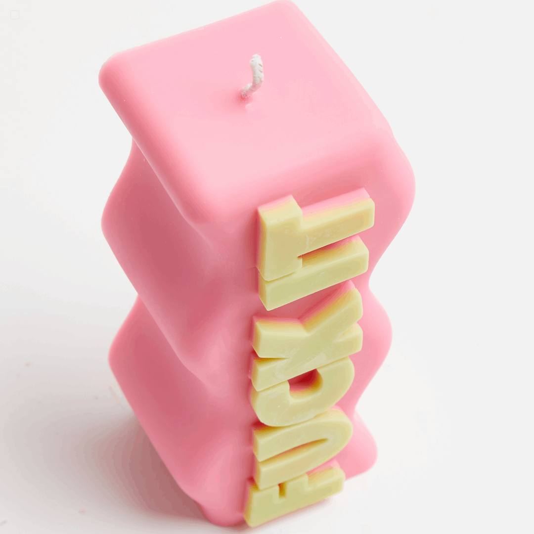 "FUCK IT" CANDLE - PINK & GREEN